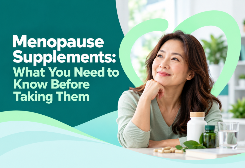 Menopause supplements including black cohosh soy isoflavones red clover and evening primrose oil